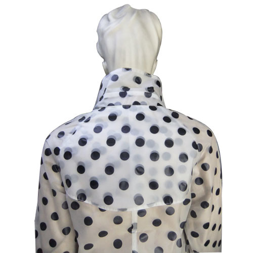 Jaqueta de pluja llarga de TPU popular per a dona amb transpirable i resistent a l'aigua