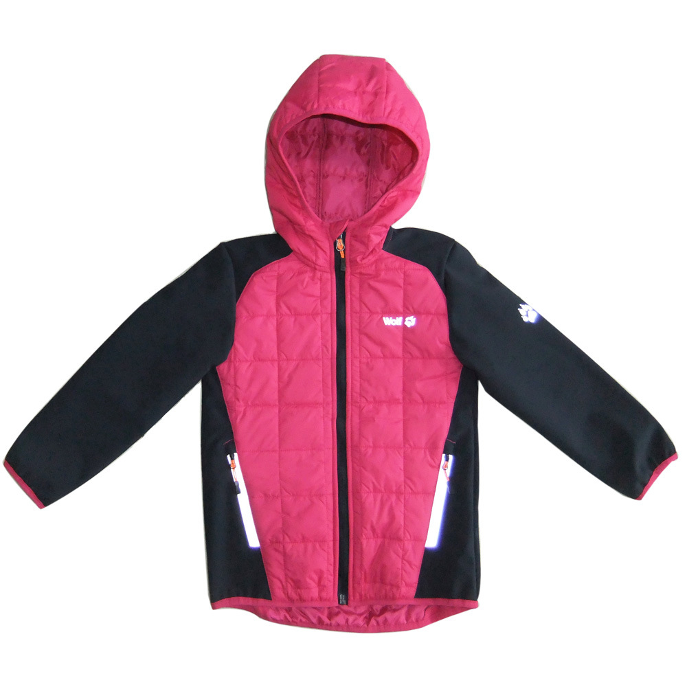 Hot Selling Children Jacket with Hood with Refective Zipper