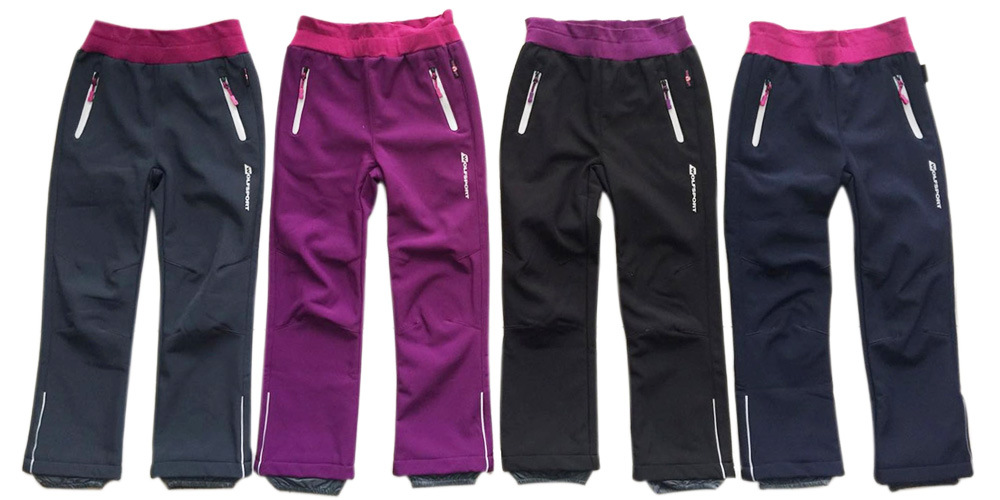 Dziewczęce spodnie outdoorowe Odzież sportowa z wodoodpornością i wiatroszczelnością