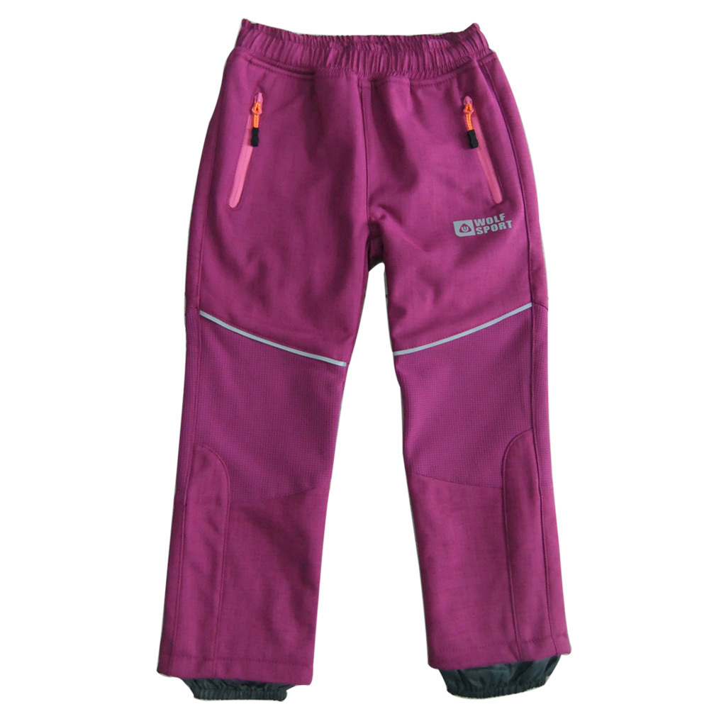 Детско облекло Облекло за открито Водоустойчиви панталони Soft Shell Панталони Спортно облекло