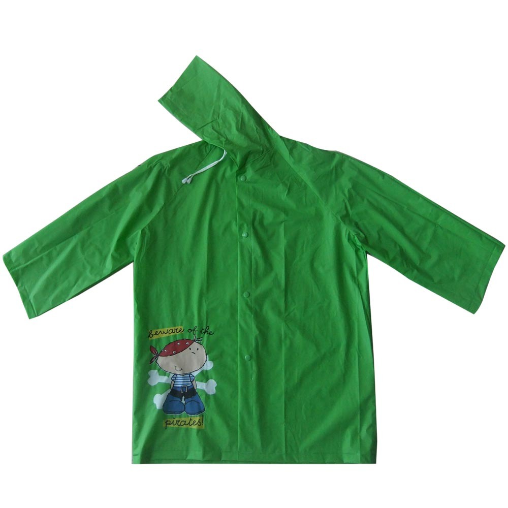 Kinder-Regenmantel mit wasserdichter PVC-Regenbekleidung