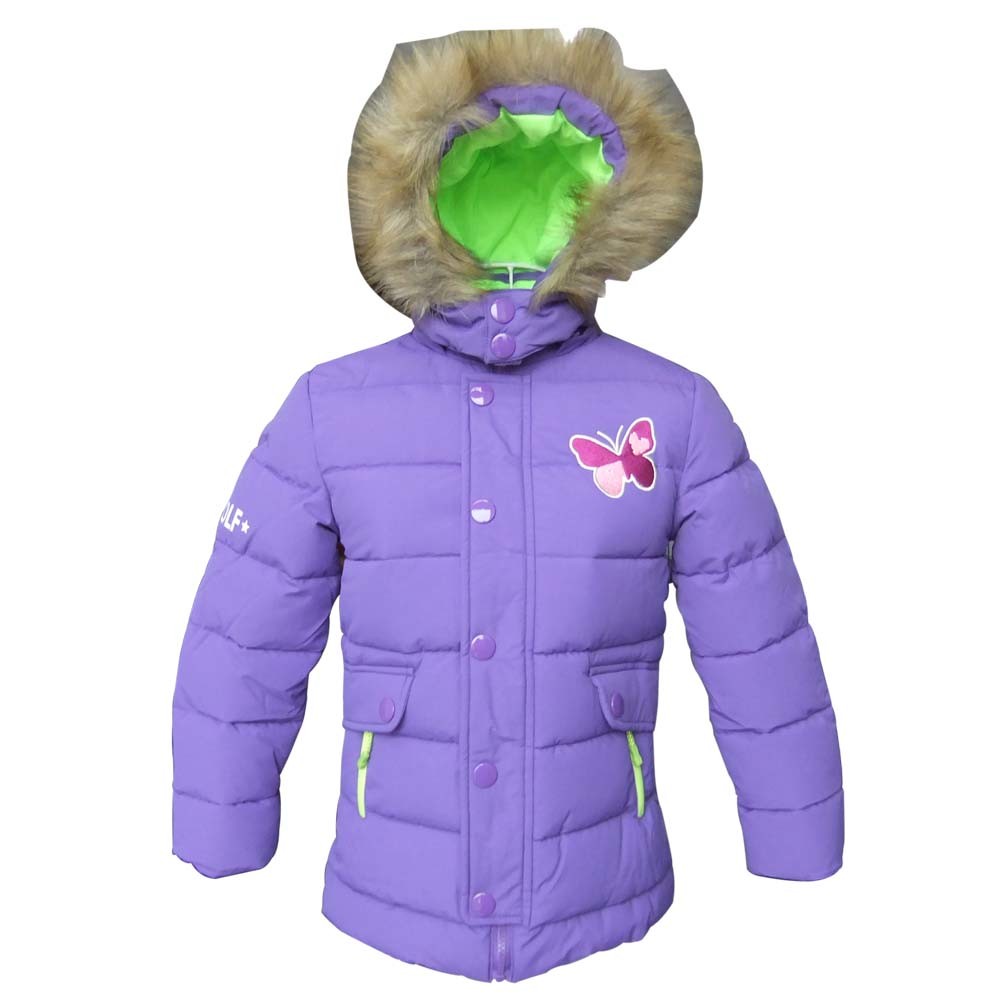 Kids Down Hoodie Puffer Jacket Gepolstert Schoul Mantel Gesteppt Warm Fëllung Wanter Casual Hooded Grousshandel OEM