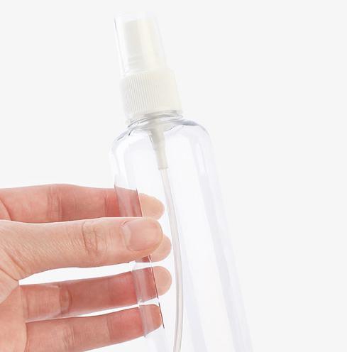 HDPE and Pet Empty White and Clear Perfume Refillable Plastic Spray Bottles with Fine Mist Sprayer Pum