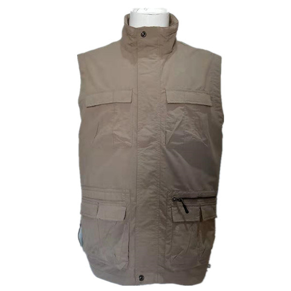 Multi-Pocket Workwear Pria Outdoor Fishing Vest kanggo Fotografi Pria