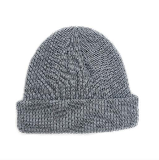 Tingtugnaw nga Winter Knitted Hat Padayon nga Mainit nga Trend Wool Kids Casual Knitted Hats Street Solid Color Hedging Caps