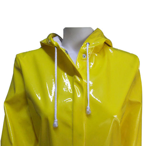 PU Leather Rain Jacket Rain Coat for Women