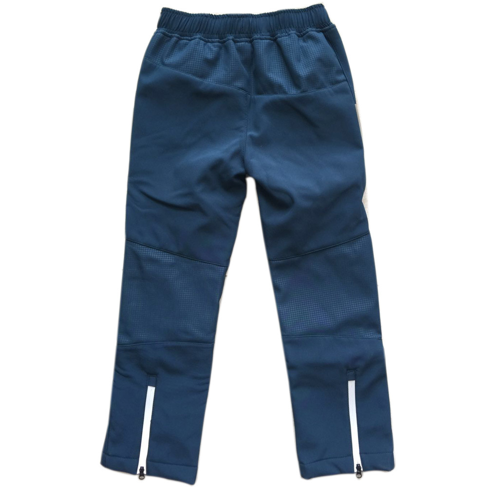 Abbigliamento da esterno impermeabile per bambino, ragazzo, foderato in pile, pantaloni sportivi soft-shell