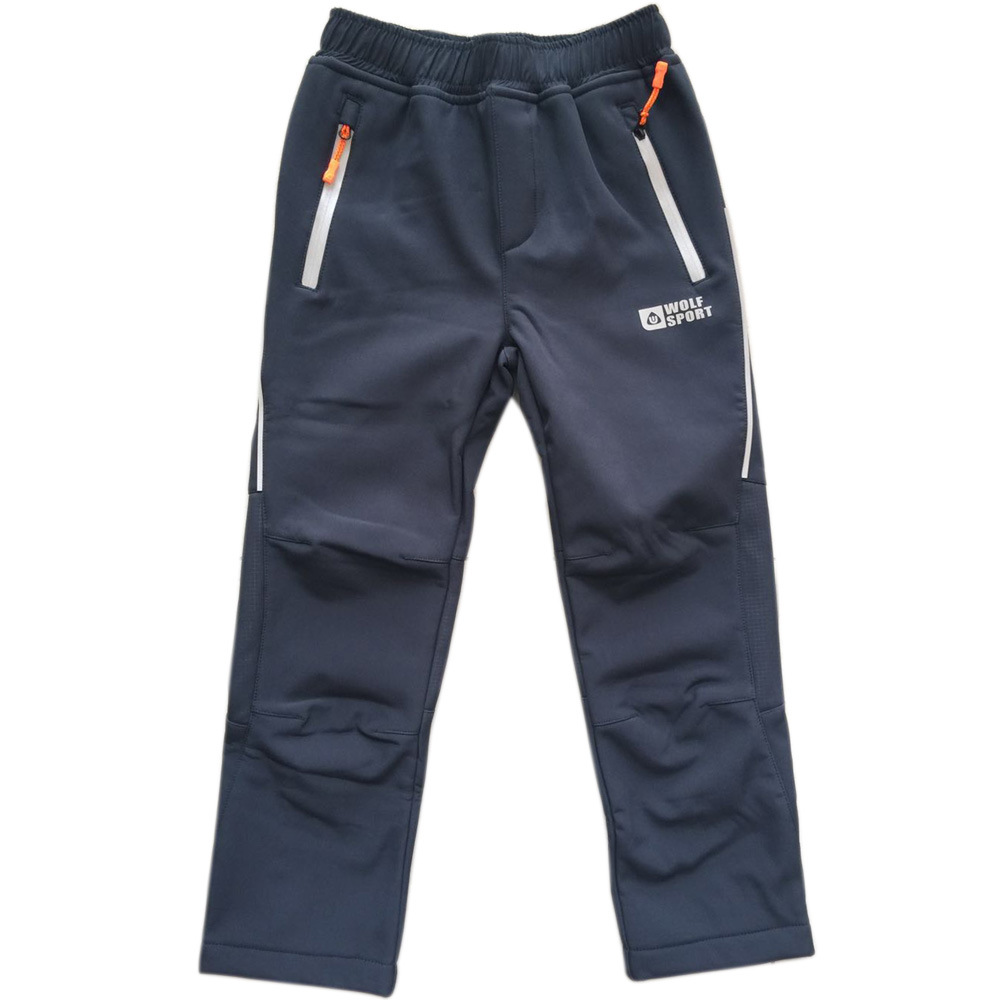 Детски външни водоустойчиви панталони Момче Панталони с поларена подплата Soft-Shell Спортни дрехи