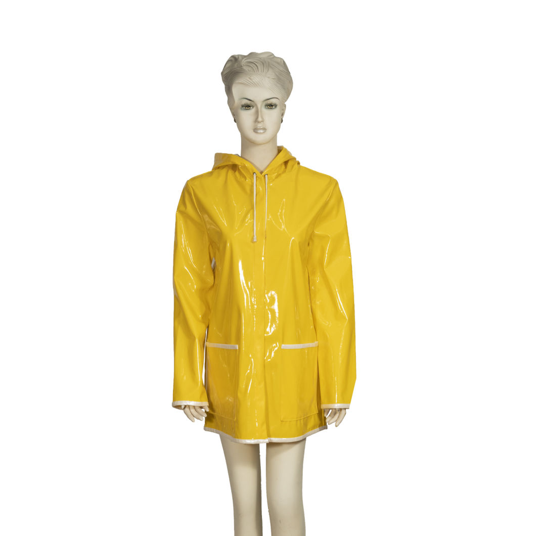 Hipin Stock Fast Dispatchamazon Top Kaihoko 2019 Wholesale Clear Transparent PVC Pukoro Pukoro Wahine Raincoat Jacket Poncho Waterproof Rain Coat