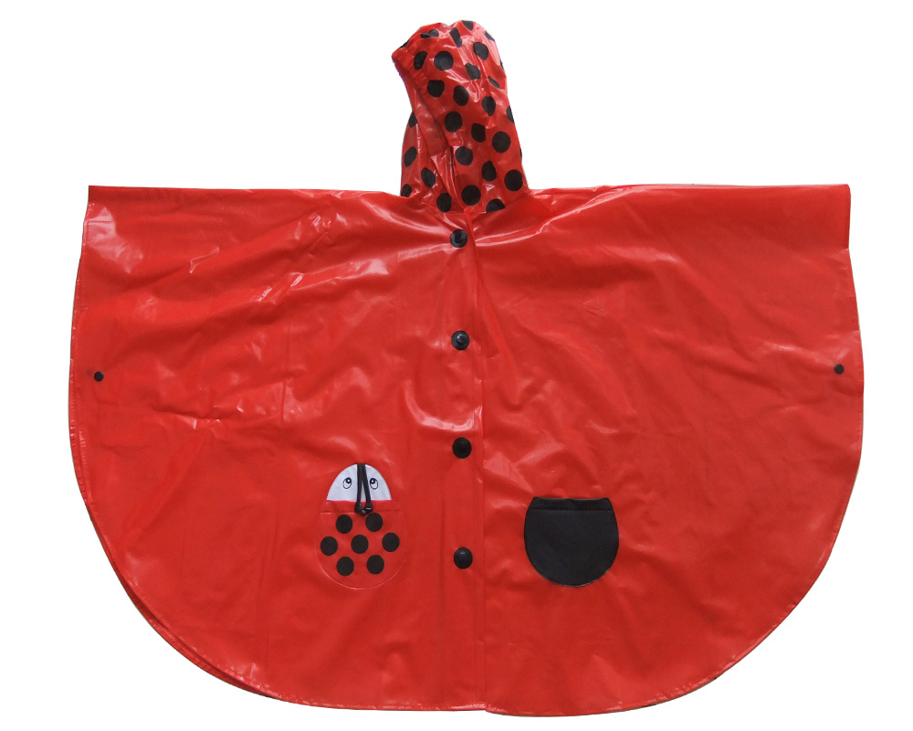 Vêtements de pluie en PVC Poncho de pluie pour enfants Manteau imperméable pour enfants