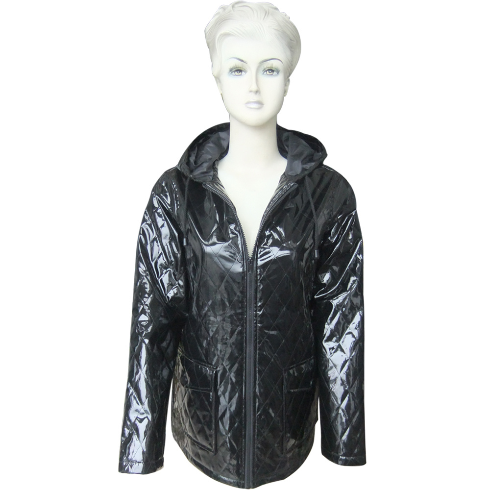 PU Leather Raincoat Rainwear foar froulju