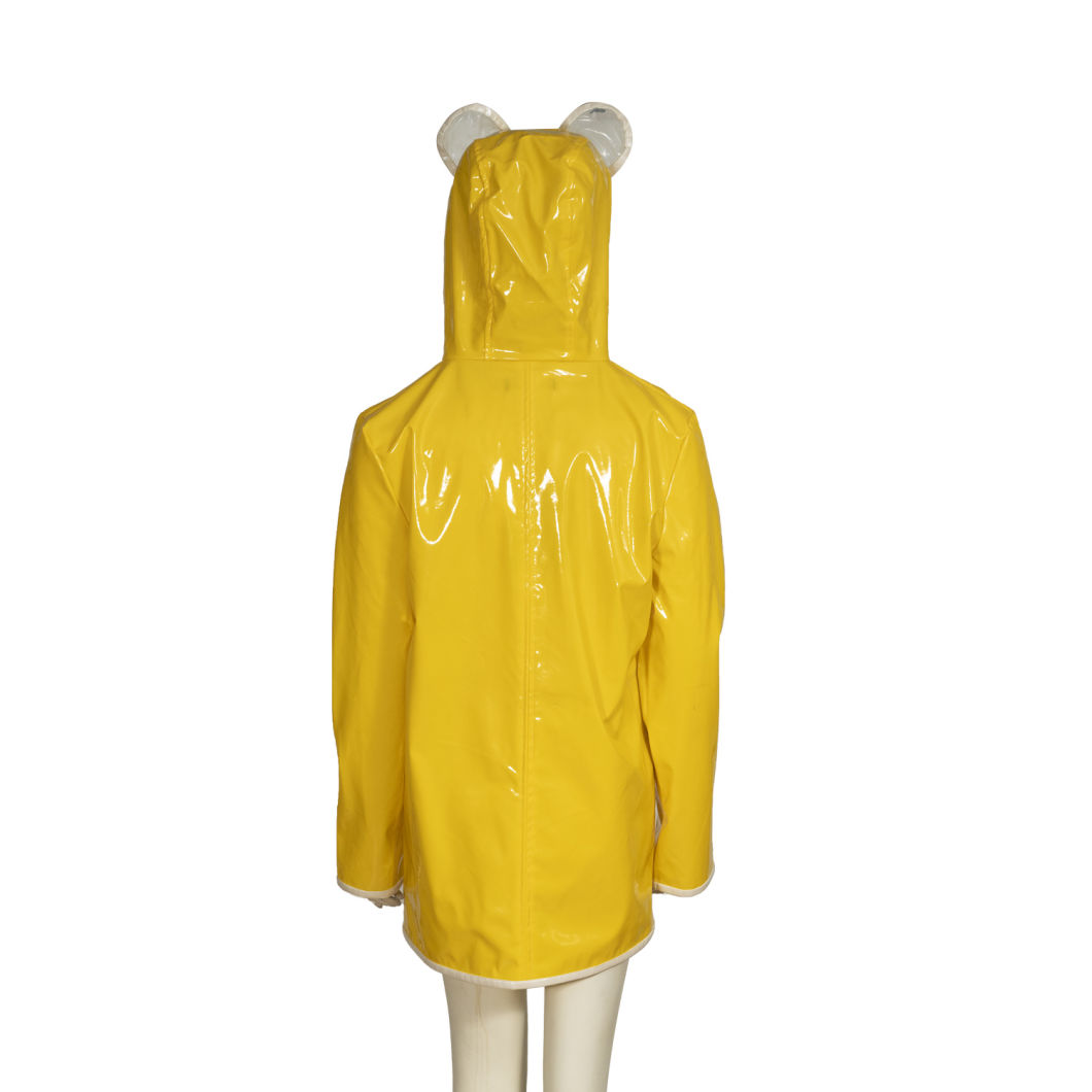 Hipin Stock Fast Dispatchamazon Top Kaihoko 2019 Wholesale Clear Transparent PVC Pukoro Pukoro Wahine Raincoat Jacket Poncho Waterproof Rain Coat