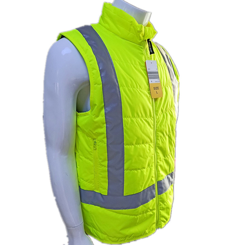 Mode haute qualité visibilité intensité Fluorescent imperméable Oxford poches multifonctionnelles gilet de sécurité