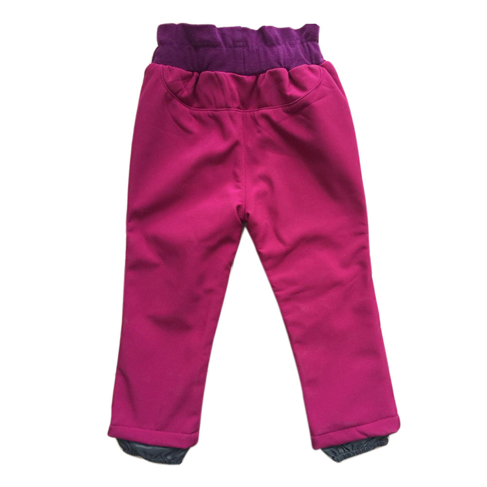 Bērnu Soft Shell bikses āra valkāšanai ziemas apģērba sporta bikses