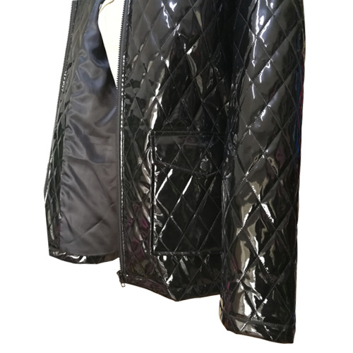 PU Leather Raincoat Rainwear bakeng sa Basali
