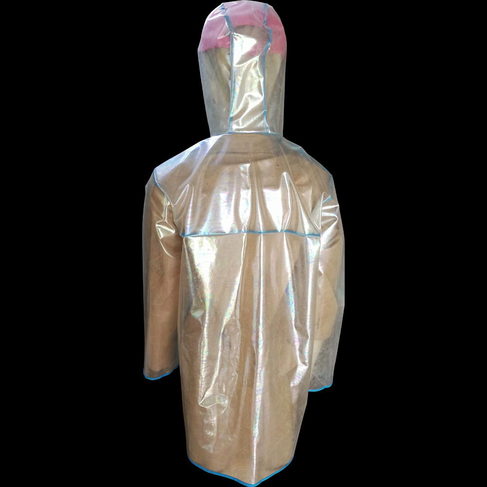 TPU Rain Jacket ji bo Jinan Popular Bi Breathable and Water Resistant