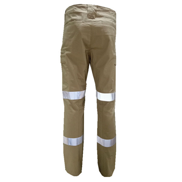 High-Vis Craftsman Trousers Cargo ris Hivis Kneepad Trousers Txiv neej Cargo ris Stretch Workwear ris