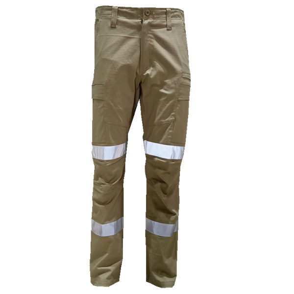 Calças de artesão de alta visibilidade calças cargo hivis joelheiras calças cargo masculinas calças elásticas de trabalho