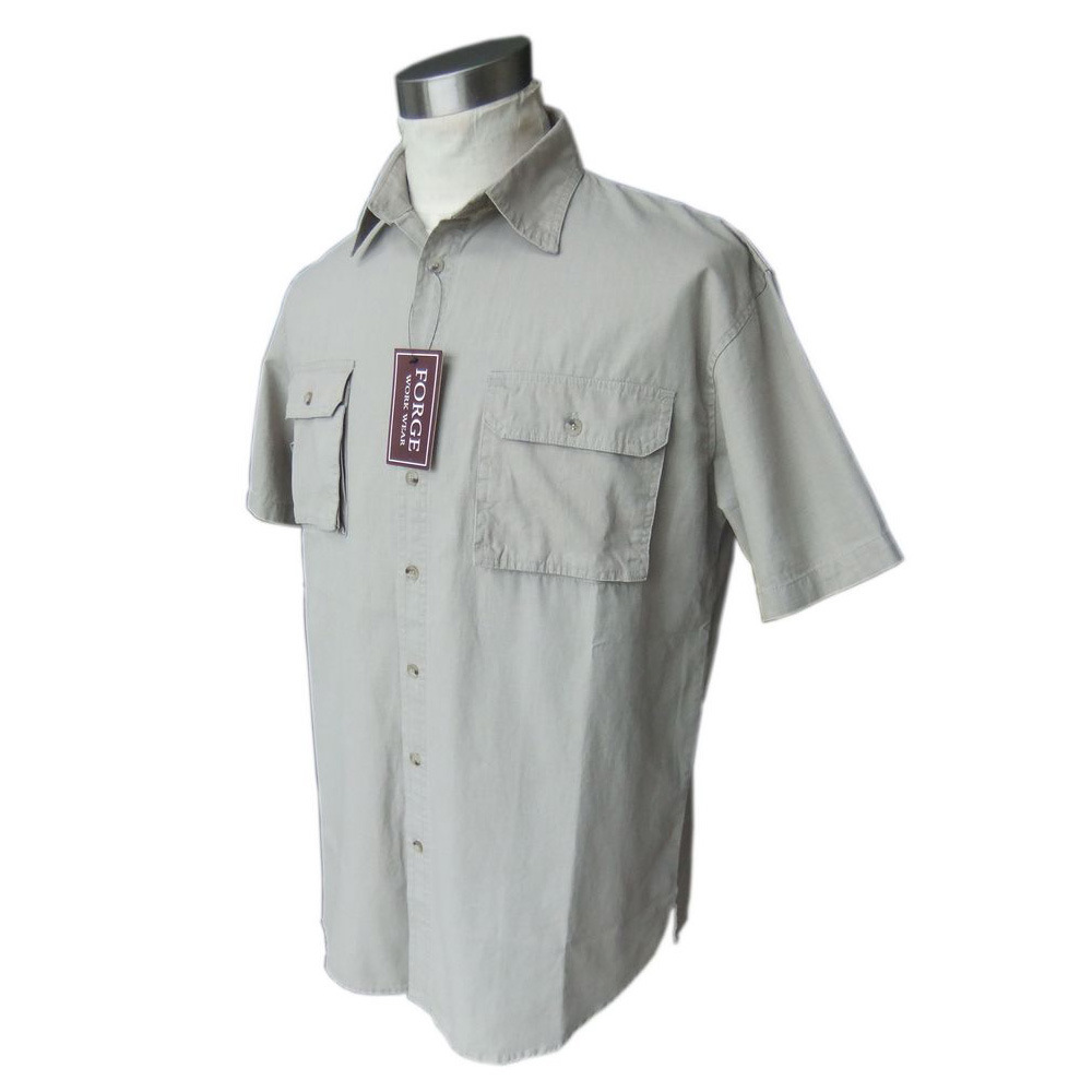 Мужская рубашка с коротким рукавом, рабочая одежда, одежда для взрослых
