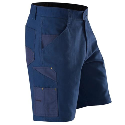 Удобни машки кратки панталони во чиста боја од памук со повеќе џебови