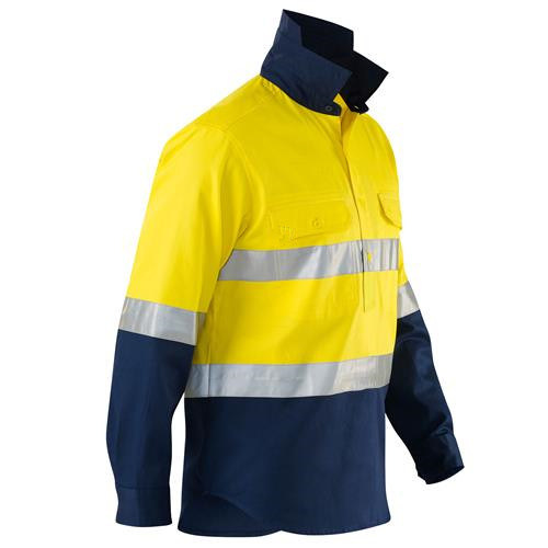 Modna pamučna reflektirajuća radna odjeća Prozračne mornarske radne košulje s reflektirajućom trakom