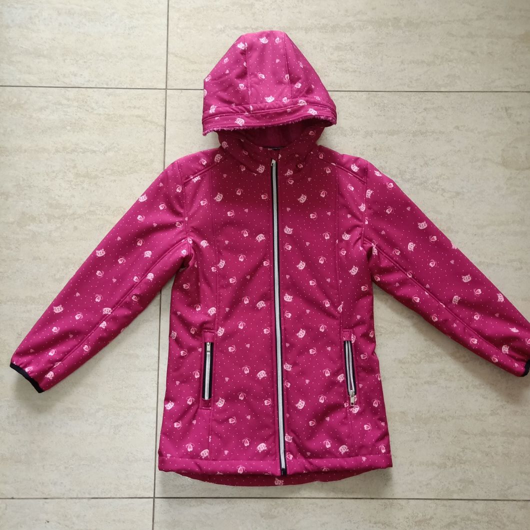 Nij ûntwerp Kids Waterproof Softshell Winterjacket Hoge kwaliteit Softshelljacket foar bern foar jonges