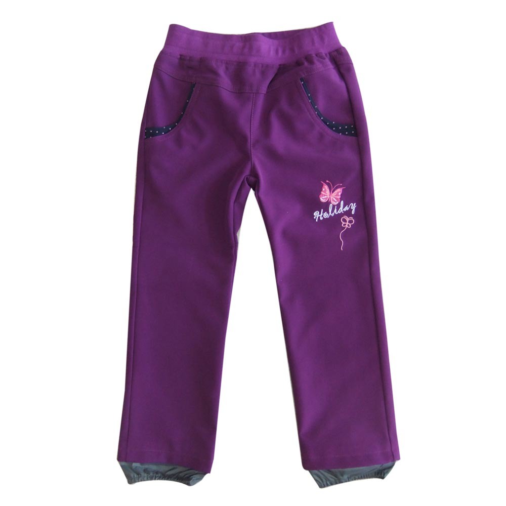 Pantalones impermeables para niños con bordado Ropa deportiva Ropa casual