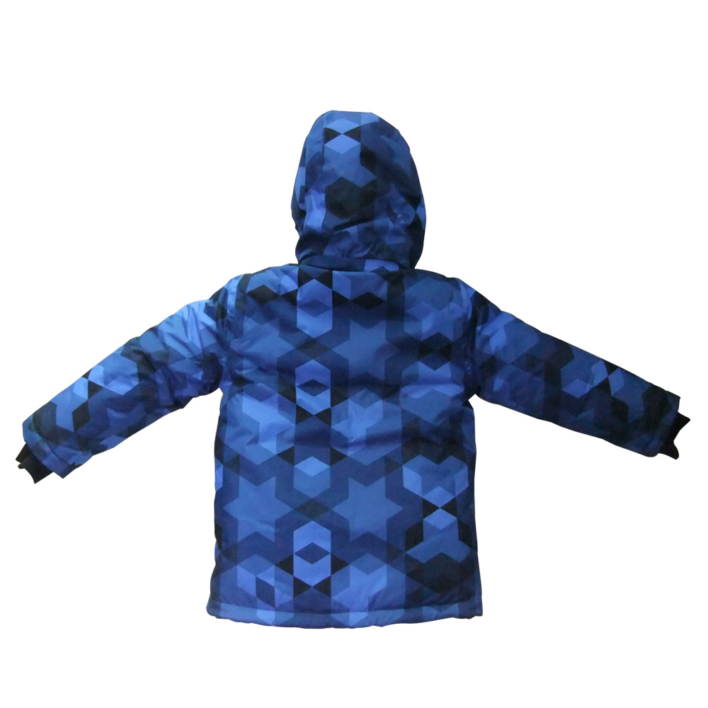 Bērnu polsterēta jaka ziemas valkāšanai, ūdensizturīgs āra mētelis