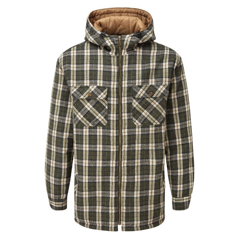ການອອກແບບແບບກຳນົດເອງ Waterproof Breathable Outdoor Grid Softshell Jacket for Mens Winter Wear with Fleece Lining