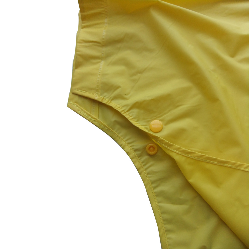 เสื้อกันฝนเด็ก เสื้อปอนโช ชุดกันฝนสีเหลือง