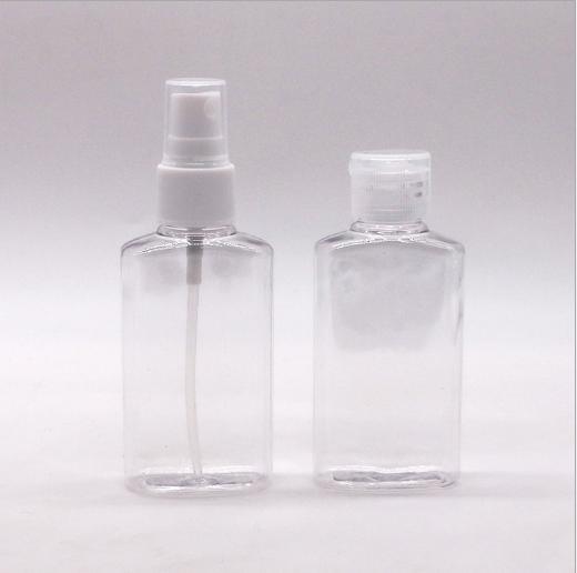 Hot Selling Glass Bottle 50ml 100ml 150ml for Handsanitizer Disinfection Bottle Sterilize Water Bottle with Alcohol Spray