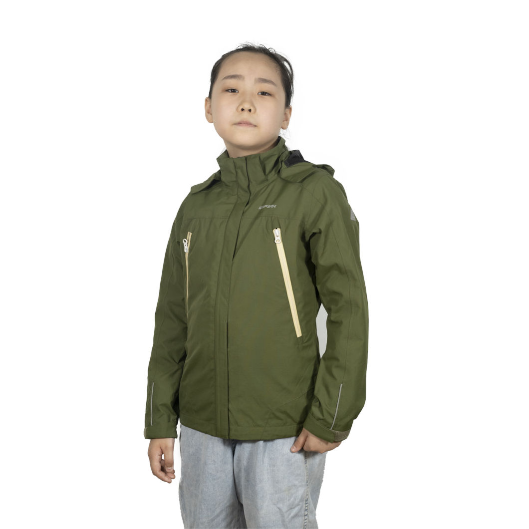 Engros Vanntett Windbreaker Barn Jenter Tynn Softshell-jakke /Ny vannavstøtende vindjakke Pullover-jakke