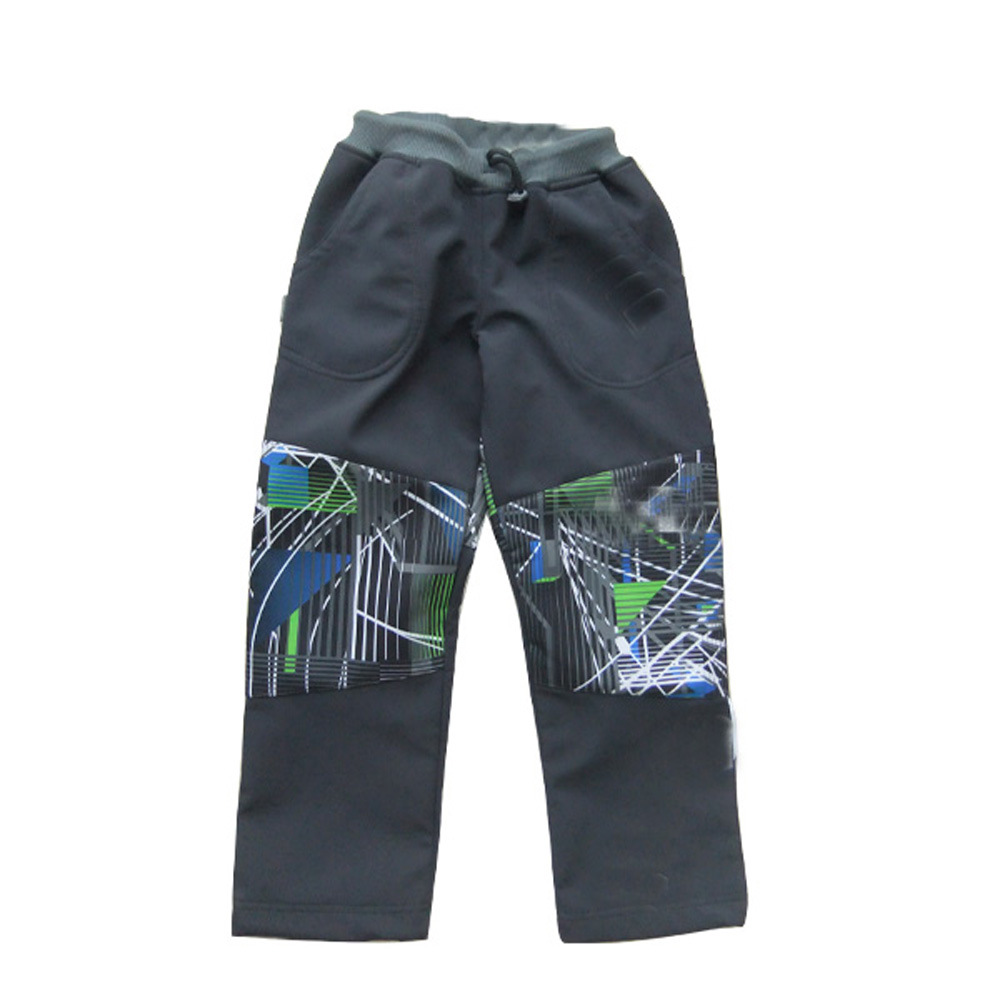 Детски панталони со меки школки Облека за отворено Момски панталони водоотпорна облека