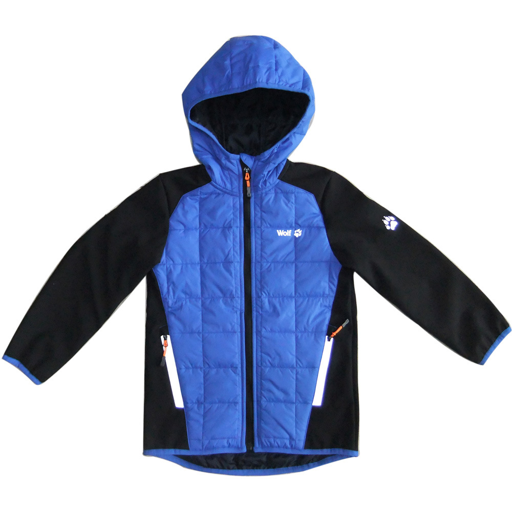 Hot Selling Children Jacket with Hood with Refective Zipper