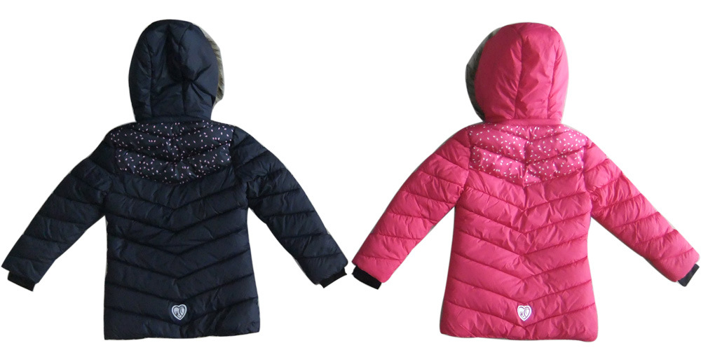 Chaqueta acolchada Abrigo infantil de algodón de inverno con capucha