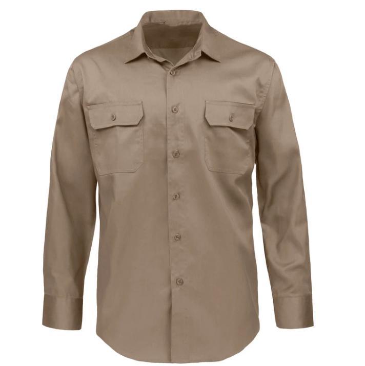 Werkoverhemd Heren uniforme overhemden Industrieel werkoverhemd voor heren met aangepast logo