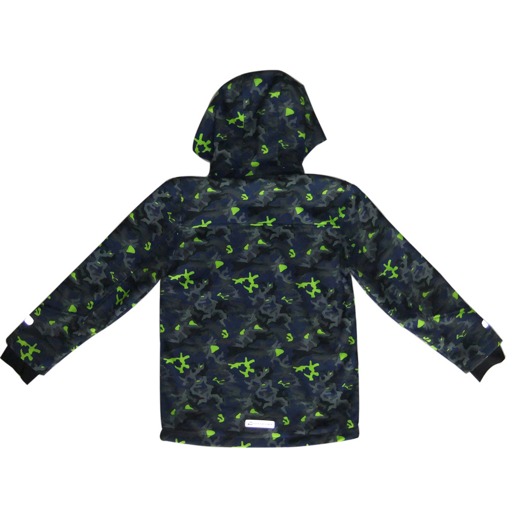 Softshell Jacket Waterproof Breathable Camo Color para sa mga Bata