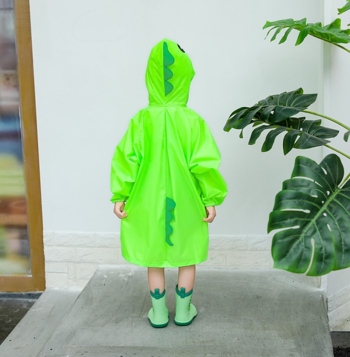Children double shield backpack Rain Coat