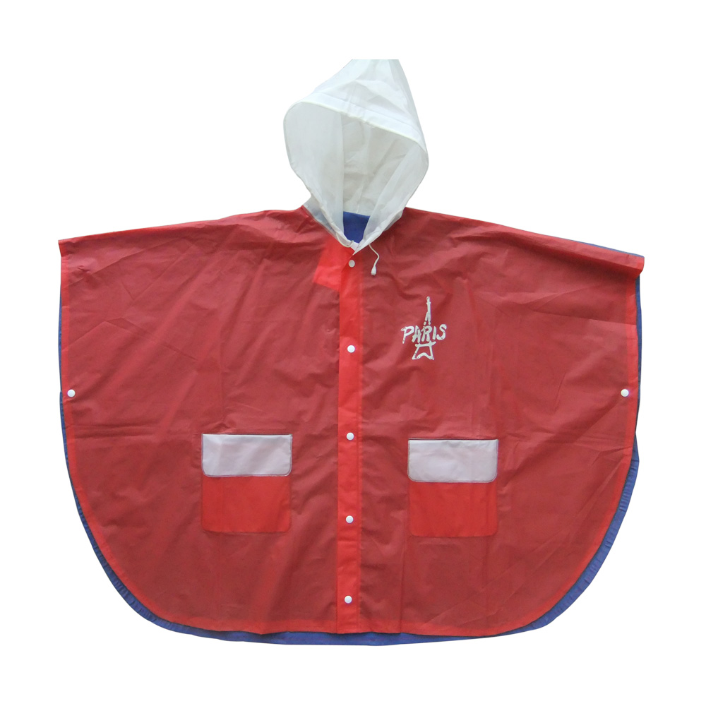 Kids  Rain Poncho PVC rainwear