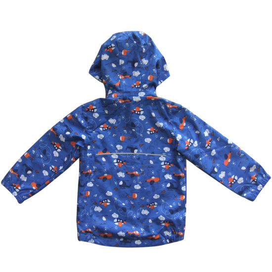 Pretty Printed with Plane Children Softshell Jacket