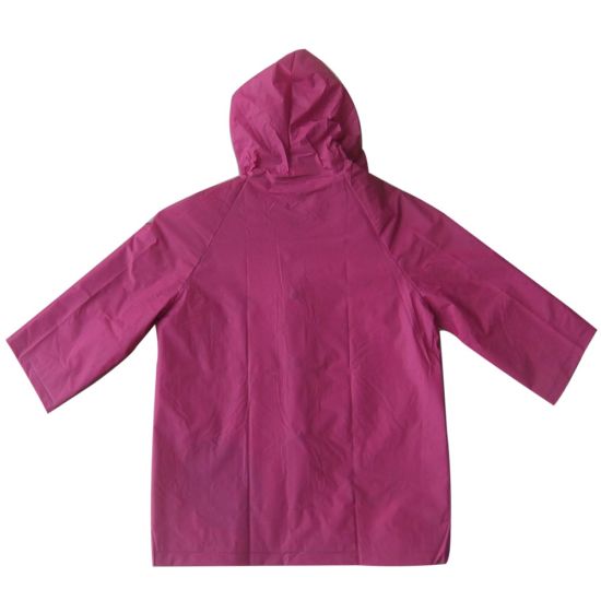 Kids Pretty Pink Color Rain Wear