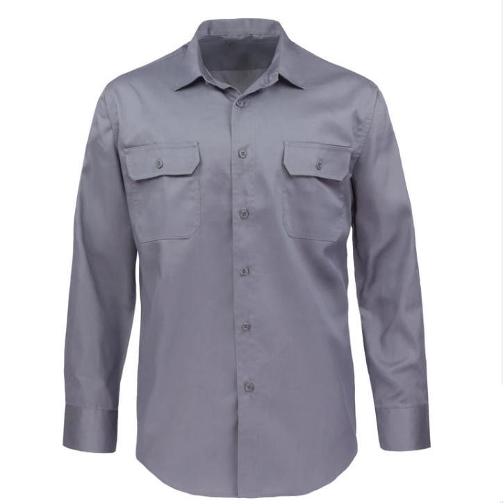 Work Shirt Men Uniform Shirts Customized Logo Men's Industrial Work Shirt