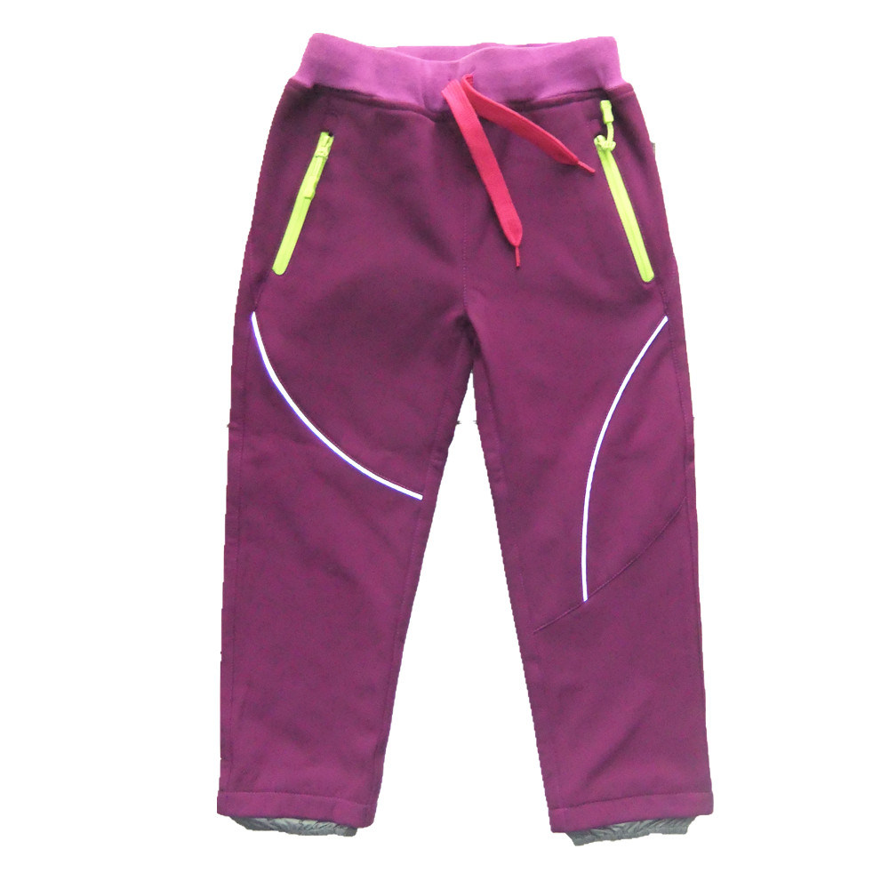 Children Softshell Pants Outdoor Wear Winter Trousers