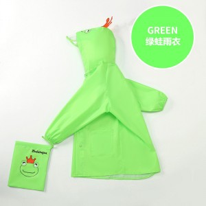 polyester coated pu jacket raincoats waterproof weather rain coat for kids