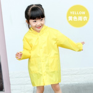 polyester coated pu jacket raincoats waterproof weather rain coat for kids