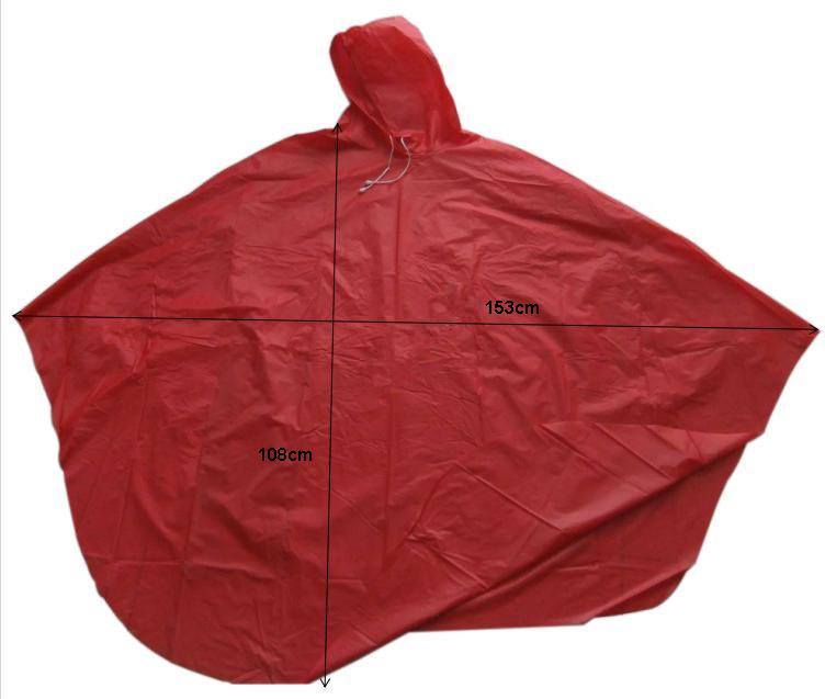 Ridding Rain Poncho---100% Waterproof with Hf Thermo Compression Bonding