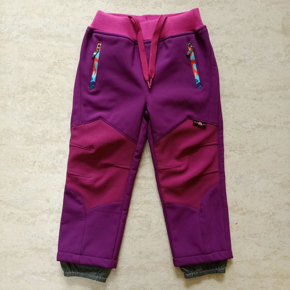 Kids Warm Pants Waterproof Softshell Trousers Windproof Boys Girls Trekking Hiking Climbing Ski Pants Featured Image