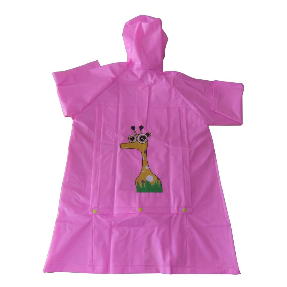 Girls EVA Raincoat Schoolbag Rain Jcaket