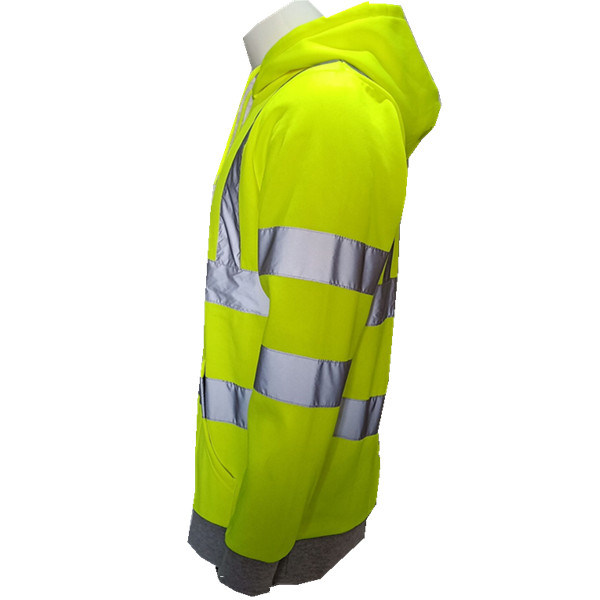 Security Protection Work Wear Hi Vis Safety Reflective Hoodies Sweater