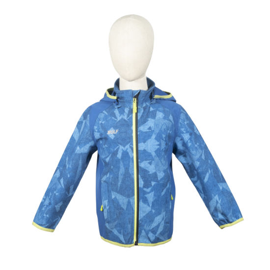 Wholesale Outdoor Apparel Mountain Softshell Jacket Camping Jacket Kids